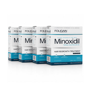 FOLIGAIN® Low Alcohol Minoxidil 5% Hair Regrowth Treatment For Men 12 Month Supply