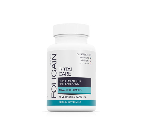 FOLIGAIN SUPPLÉMENT SOIN TOTAL pour cheveux clairsemés, peau et ongles 60 capsules végétariennes