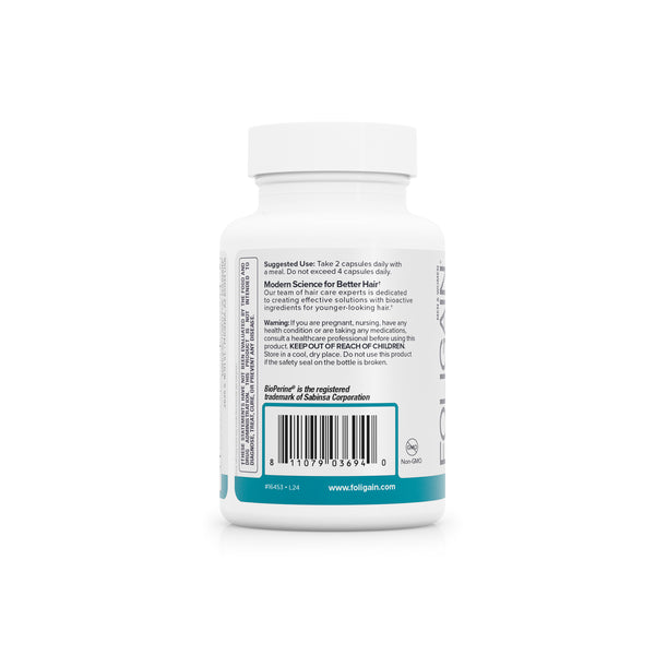 FOLIGAIN TOTAL CARE pour cheveux clairsemés, peau et ongles 60 capsules végétariennes