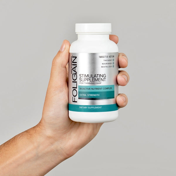 Complément stimulant FOLIGAIN pour cheveux clairsemés 60 comprimés