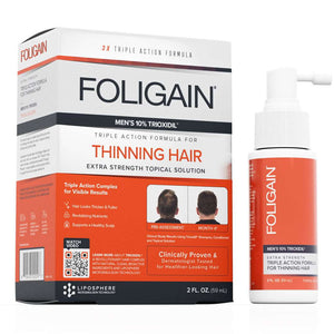 FOLIGAIN Triple Action Complete Formula For Thinning Hair For Men 10% Trioxidil - FOLIGAIN EU